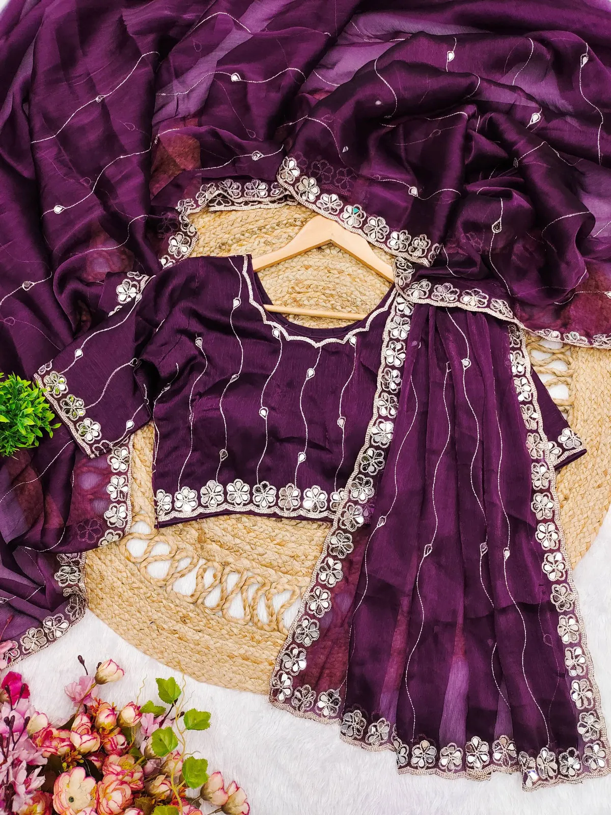 Party wear saree - Image 11 in Surat